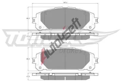 TOMEX Brakes Sada brzdovch destiek TMX TX 60-20, TX 60-20