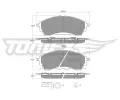 TOMEX Brakes Sada brzdov�ch desti�ek&nbsp;&dash;&nbsp;TMX TX 60-23