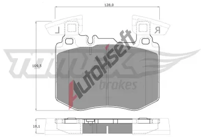 TOMEX Brakes Sada brzdov�ch desti�ek TMX TX 60-32, TX 60-32