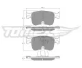Sada brzdovch destiek TOMEX Brakes ‐ TMX TX 60-34