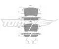 TOMEX Brakes Sada brzdovch destiek ‐ TMX TX 60-38