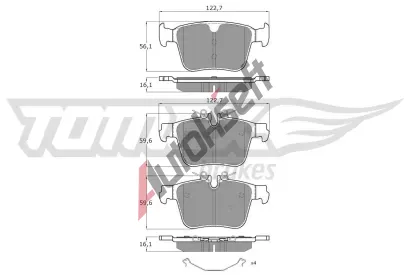 TOMEX Brakes Sada brzdovch destiek TMX TX 60-40, TX 60-40