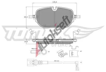 TOMEX Brakes Sada brzdov�ch desti�ek TMX TX 60-41, TX 60-41