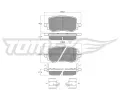Sada brzdovch destiek TOMEX Brakes ‐ TMX TX 60-44