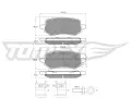 Sada brzdov�ch desti�ek&nbsp;TOMEX Brakes&nbsp;&dash;&nbsp;TMX TX 60-47