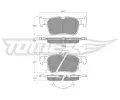 Sada brzdov�ch desti�ek&nbsp;TOMEX Brakes&nbsp;&dash;&nbsp;TMX TX 60-48
