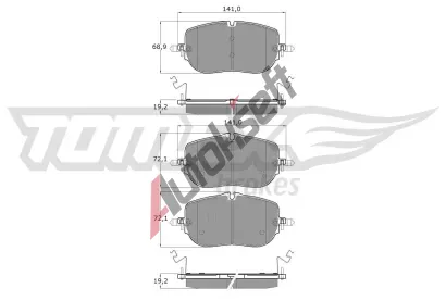 TOMEX Brakes Sada brzdovch destiek TMX TX 60-52, TX 60-52