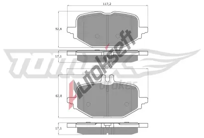 TOMEX Brakes Sada brzdovch destiek TMX TX 60-53, TX 60-53