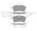 Sada brzdovch destiek TOMEX Brakes ‐ TMX TX 60-55