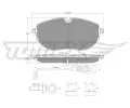 Sada brzdovch destiek TOMEX Brakes ‐ TMX TX 60-63