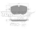 Sada brzdov�ch desti�ek&nbsp;TOMEX Brakes&nbsp;&dash;&nbsp;TMX TX 60-65
