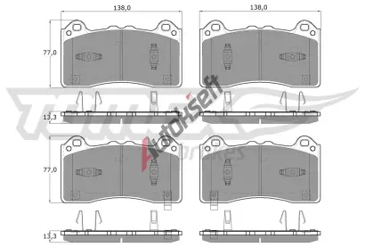 TOMEX Brakes Sada brzdov�ch desti�ek TMX TX 60-70, TX 60-70