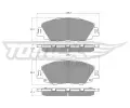 Sada brzdovch destiek TOMEX Brakes ‐ TMX TX 60-71