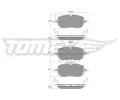 Sada brzdovch destiek TOMEX Brakes ‐ TMX TX 60-72