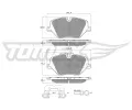 Sada brzdov�ch desti�ek&nbsp;TOMEX Brakes&nbsp;&dash;&nbsp;TMX TX 60-75