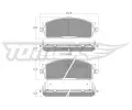 Sada brzdov�ch desti�ek&nbsp;TOMEX Brakes&nbsp;&dash;&nbsp;TMX TX 61-04