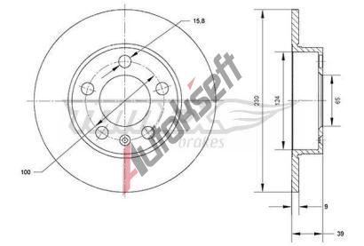 TOMEX Brakes Brzdov kotou - 230 mm TMX TX 70-01, TX 70-01