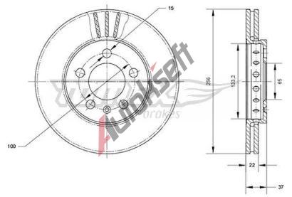 TOMEX Brakes Brzdov kotou - 256 mm TMX TX 70-03, TX 70-03