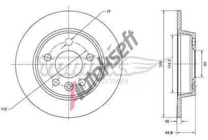 TOMEX Brakes Brzdov kotou - 268 mm TMX TX 70-16, TX 70-16