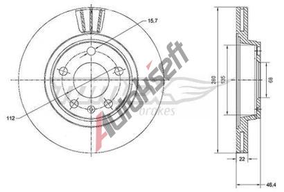 TOMEX Brakes Brzdov kotou - 280 mm TMX TX 70-21, TX 70-21