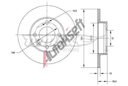 TOMEX Brakes Brzdov kotou - 256 mm TMX TX 70-32, TX 70-32