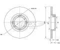 TOMEX Brakes Brzdov kotou - 236 mm ‐ TMX TX 70-33