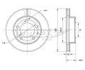 TOMEX Brakes Brzdov kotou - 258 mm ‐ TMX TX 70-70