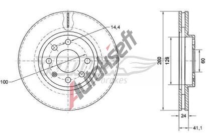 TOMEX Brakes Brzdov kotou - 260 mm TMX TX 70-73, TX 70-73