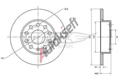TOMEX Brakes Brzdov kotou - 256 mm TMX TX 70-79, TX 70-79