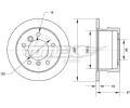 TOMEX Brakes Brzdov kotou - 258 mm ‐ TMX TX 70-90