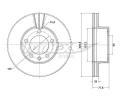 Brzdový kotouč TOMEX Brakes ‐ TMX TX 70-91 Brzdový kotouč TOMEX Brakes ‐ TMX TX 70-91