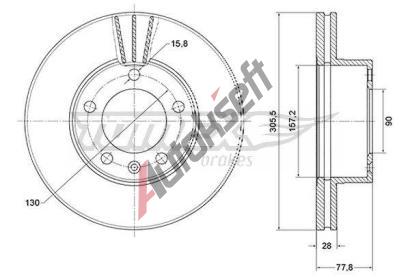 TOMEX Brakes Brzdov kotou - 306 mm TMX TX 70-91, TX 70-91