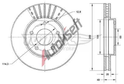 TOMEX Brakes Brzdov kotou - 280 mm TMX TX 71-00, TX 71-00