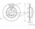 TOMEX Brakes Brzdov kotou - 286 mm ‐ TMX TX 71-02