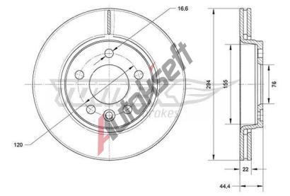 TOMEX Brakes Brzdov kotou - 294 mm TMX TX 71-07, TX 71-07