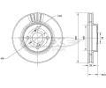 TOMEX Brakes Brzdov kotou - 255 mm ‐ TMX TX 71-10