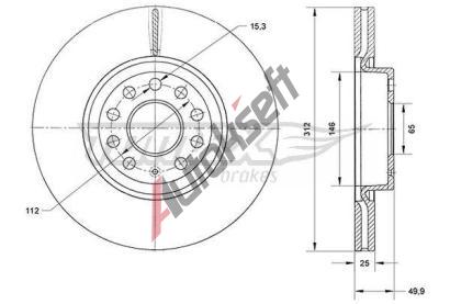 TOMEX Brakes Brzdov kotou - 312 mm TMX TX 71-12, TX 71-12