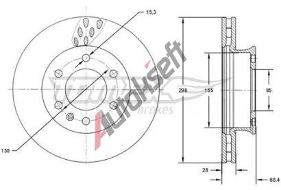 TOMEX Brakes Brzdov kotou - 300 mm TMX TX 71-19, TX 71-19