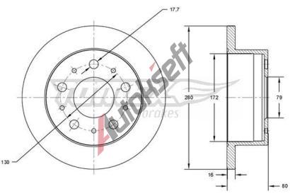 TOMEX Brakes Brzdov kotou - 280 mm TMX TX 71-38, TX 71-38