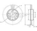 TOMEX Brakes Brzdov kotou - 283 mm ‐ TMX TX 71-41