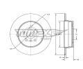 TOMEX Brakes Brzdov kotou - 280 mm ‐ TMX TX 71-45