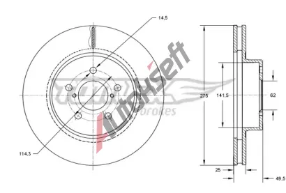 TOMEX Brakes Brzdov kotou TMX TX 71-95, TX 71-95
