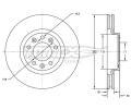 TOMEX Brakes Brzdov kotou - 282 mm ‐ TMX TX 72-24