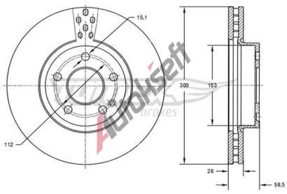 TOMEX Brakes Brzdov kotou - 300 mm TMX TX 72-31, TX 72-31