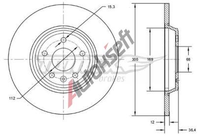 TOMEX Brakes Brzdov kotou - 300 mm TMX TX 72-50, TX 72-50