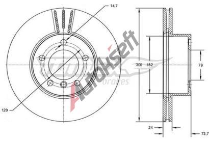 TOMEX Brakes Brzdov kotou - 300 mm TMX TX 72-54, TX 72-54