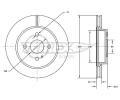 TOMEX Brakes Brzdov kotou - 258 mm ‐ TMX TX 72-66