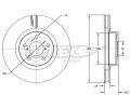 Brzdov kotou TOMEX Brakes ‐ TMX TX 72-74