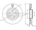 TOMEX Brakes Brzdov kotou - 330 mm ‐ TMX TX 72-75
