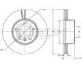 TOMEX Brakes Brzdov kotou - 312 mm ‐ TMX TX 72-78